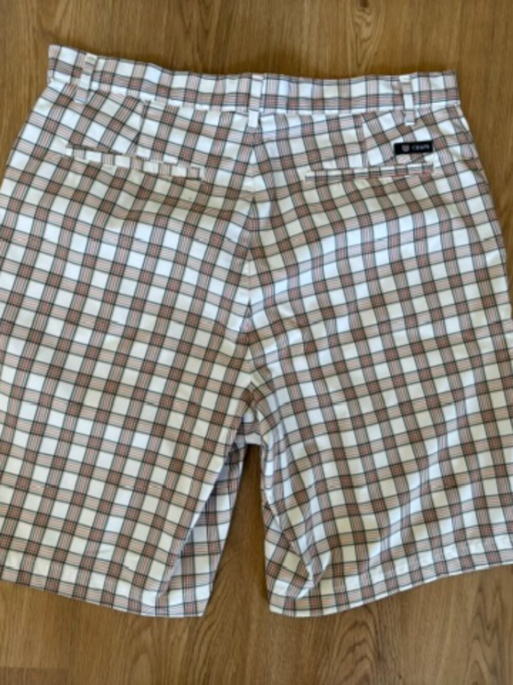 Chaps Mens Plaid Flat Front 9" Inseam Casual Golf Shorts EUC 34 - Picture 3 of 5